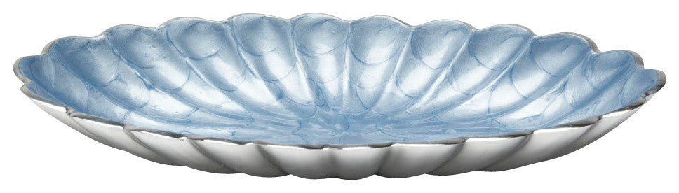 Peony 16" Oval Bowl, Hydrangea