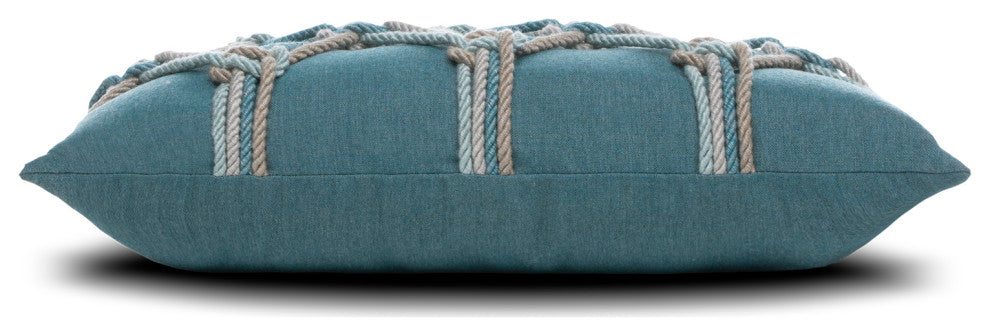 Lagoon Rope Lumbar Indoor/Outdoor Performance Pillow, 12"x20"