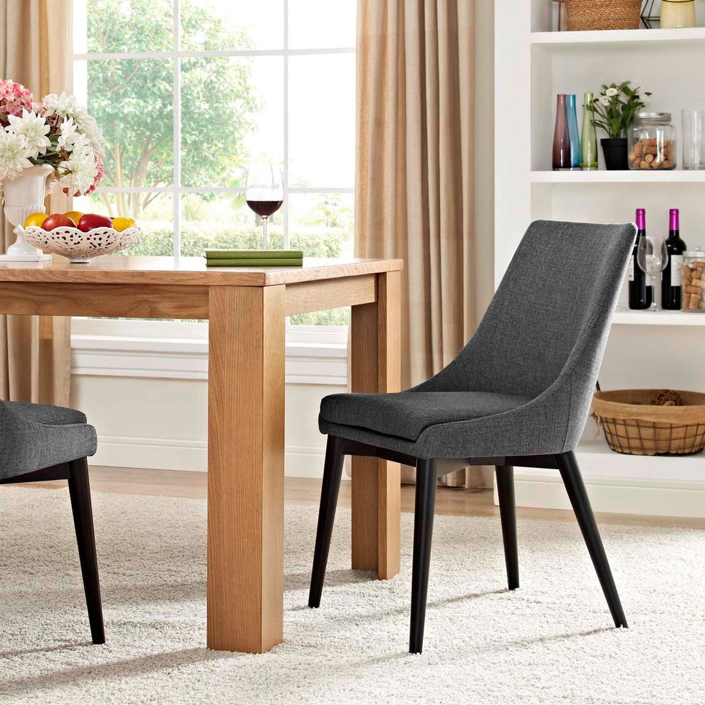 Modern Contemporary Urban Design Kitchen Room Dining Chair, Gray Gray, Fabric