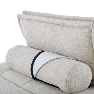 Saunter Tufted Fabric Fabric 4-Piece Sectional Sofa Beige -5208