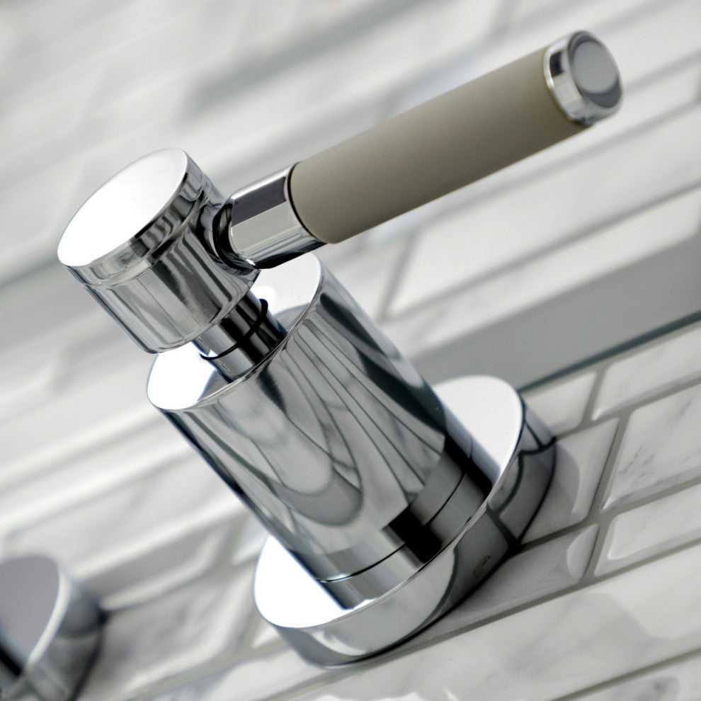Kingston Brass KS8121DKL 2-Handle Wall Mount Bathroom Faucet, Polished Chrome