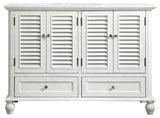 Home Living Single Bathroom Vanity, Antique White, 48"