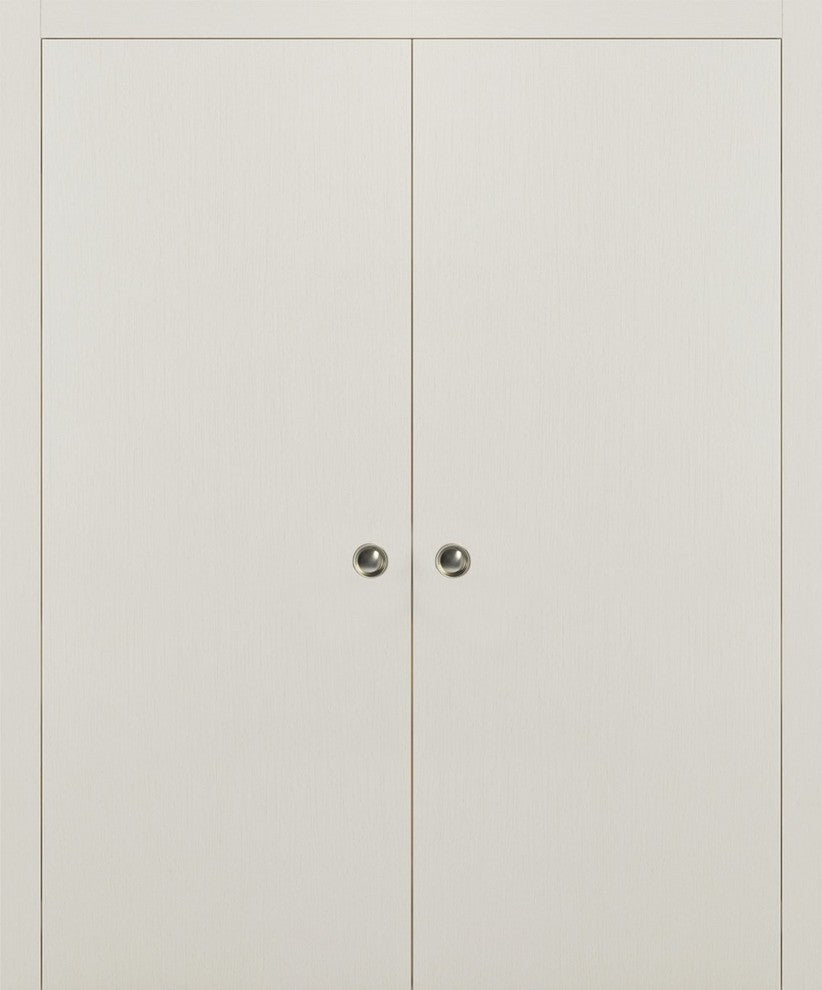 Sliding Double Pocket Closet Doors 56 x 80 | Planum 0010 Patina Antique
