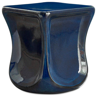 Uttermost Kaz Deep Blue Garden Stool