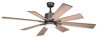 Vaxcel, Crawford 60" Dark Nickel LED Ceiling Fan