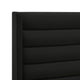 Inspired Home Alessio Bed, Upholstered, Black Velvet King