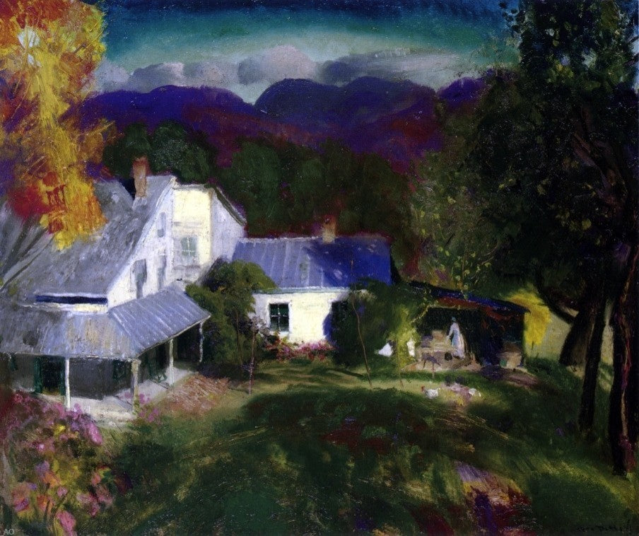 George Wesley Bellows Mountain House, 20"x25" Gallery Wrapped Canvas Print