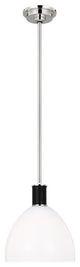 Generation Lighting, LP1041PNMG, Small Pendant, Polished Nickel