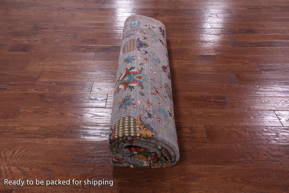 8' 9" X 12' 1" Persian Tabriz Hand Knotted Wool Rug Q9655