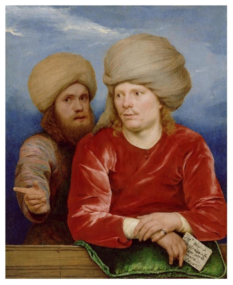 "Double Portrait" Digital Paper Print by Michael Sweerts, 30"x37"