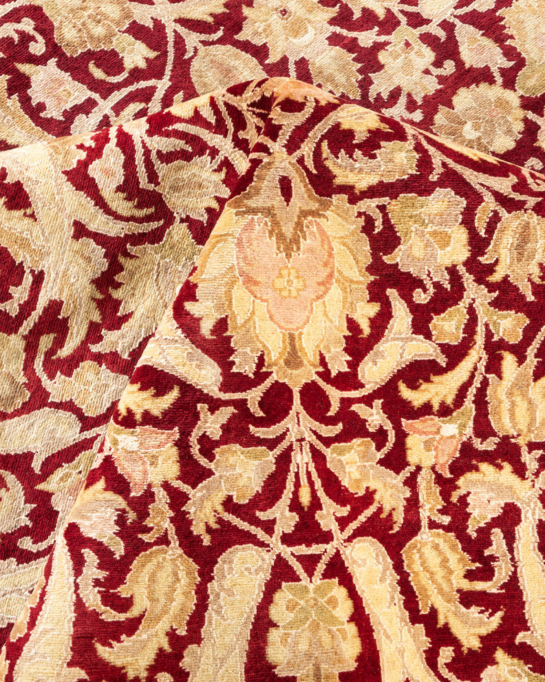 Mogul, One-of-a-Kind Hand-Knotted Area Rug Red, 9'2"x12'5"