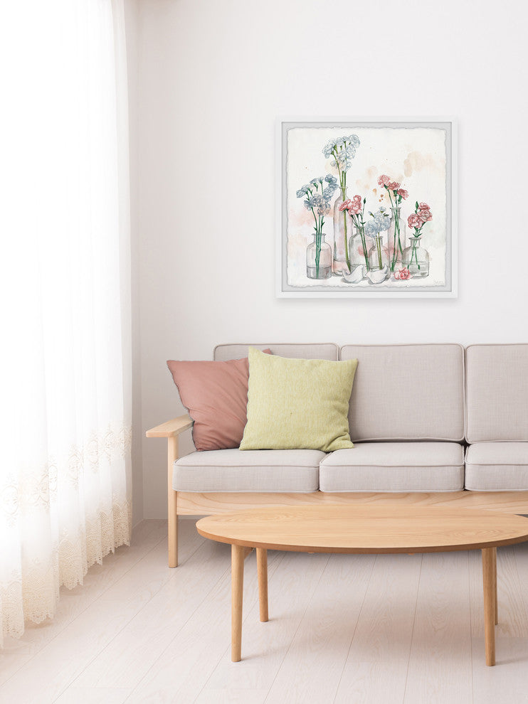 "Clearly Blossoms" Framed Painting Print, 12"x12"