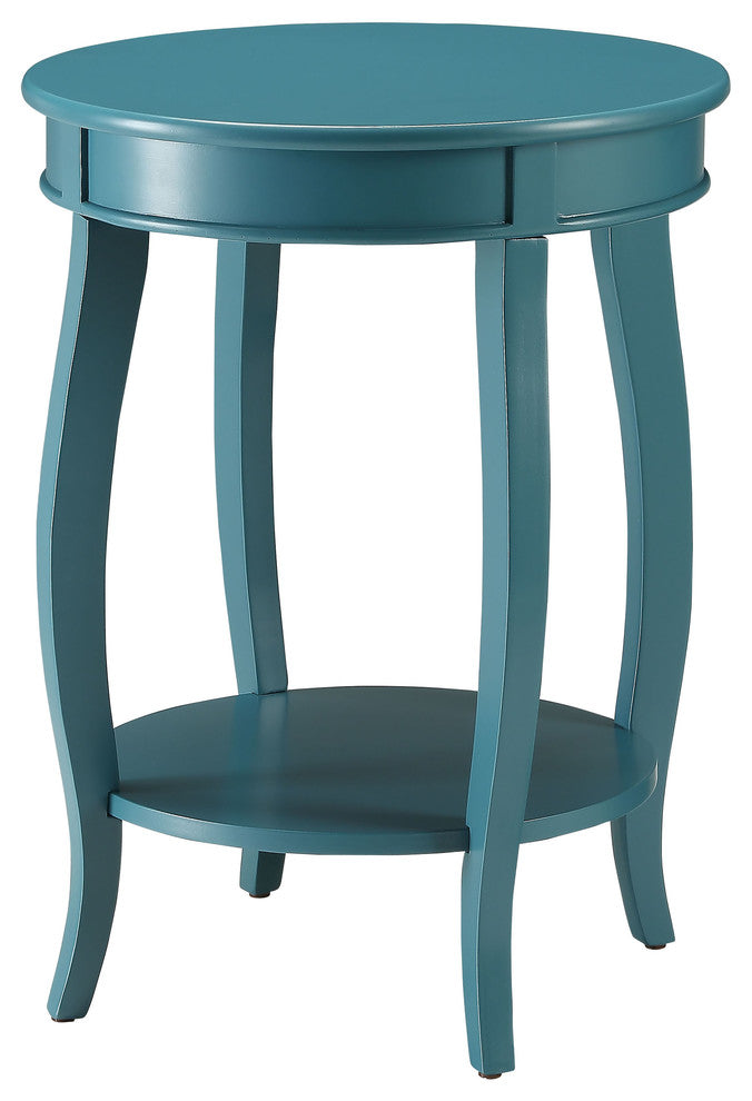 Urban Designs Portici Wooden Accent Side Table, Teal