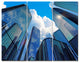 Elevated Business Buildings, Cityscape Triptych Canvas Print, 36x28, 3 Panels