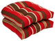 Monserrat Red Wicker Seat Cushion, Set of 2