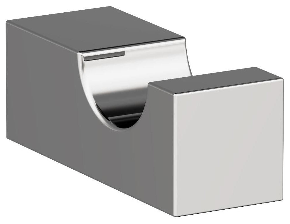 Monument Contemporary Single Robe Hook, Chrome
