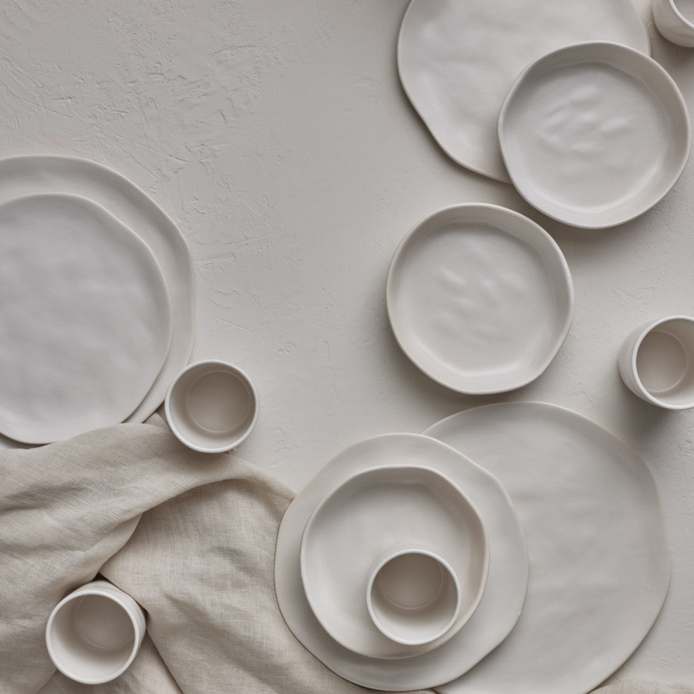 Stone by Mercer Project Hekonda Stoneware 16 Piece Dinnerware Set, Beige