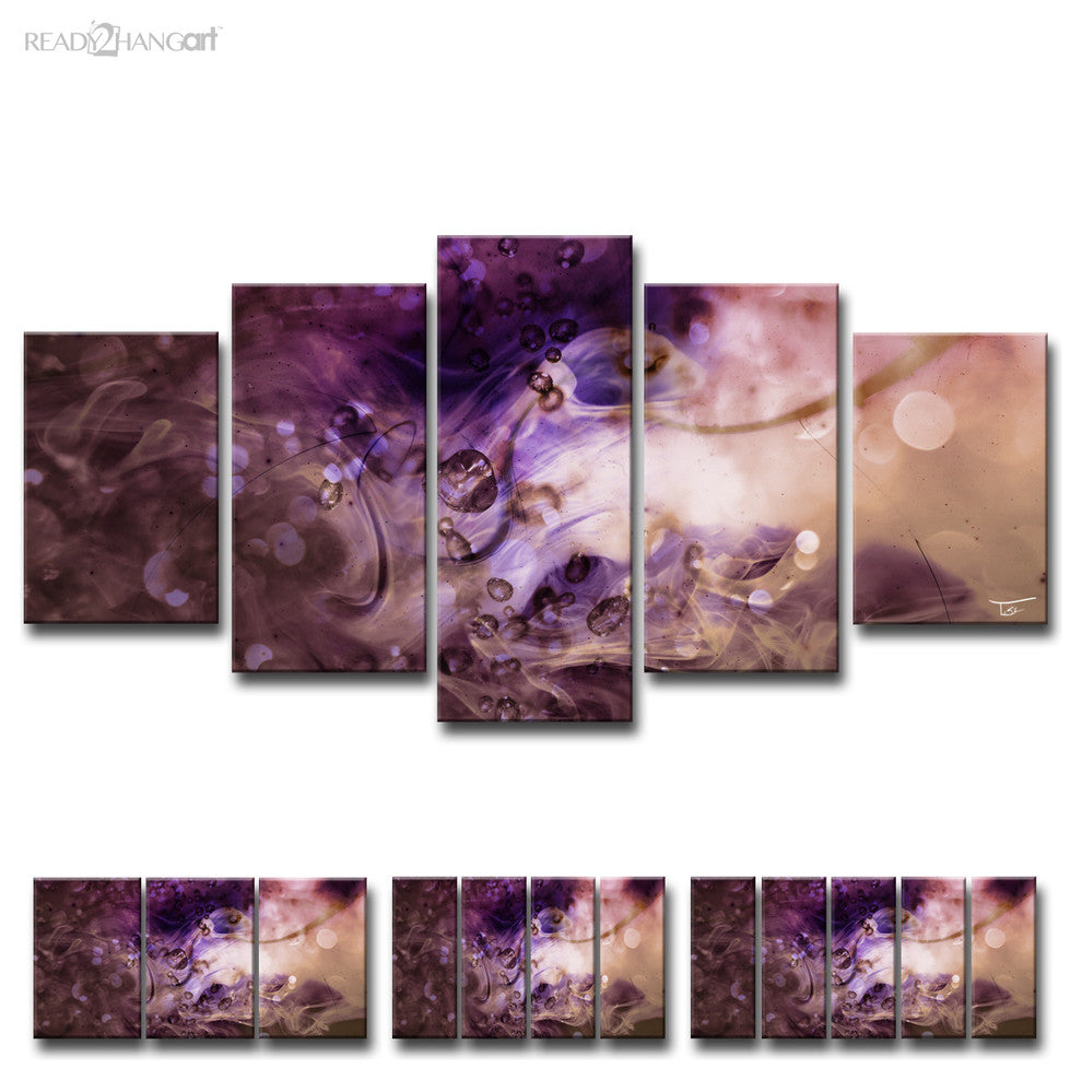 Ready2HangArt ''Glitzy Mist VIII'' by Tristan Scott, 24"x48", 4 Piece Set