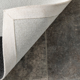 Nuloom Cabana Indoor/Outdoor Coastal Striped Area Rug, Black 8'x10'