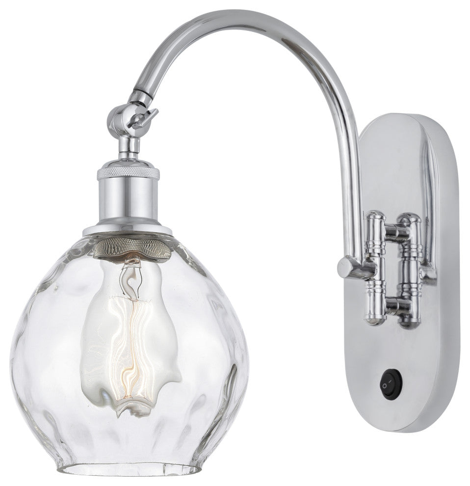 Innovations 518-1W-PC-G362 Waverly 1 Light 6" Sconce, Polished Chrome