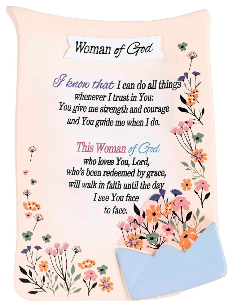 Tabletop Plaque Woman Of God