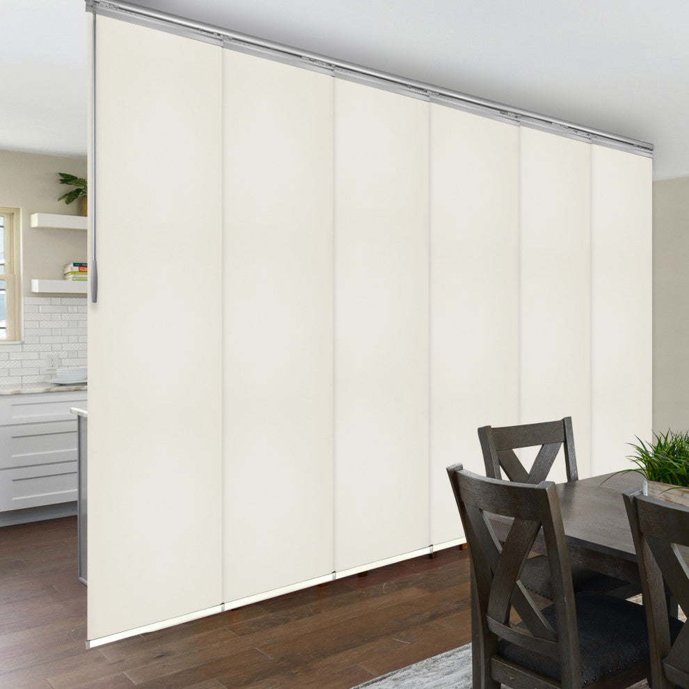 Scarlet 6-Panel Track Extendable Vertical Blinds 98-130"W