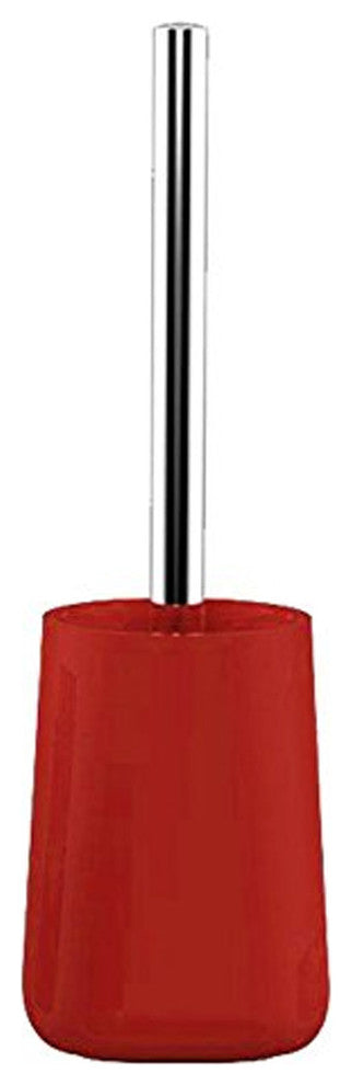 Acrylic Bathroom Accessories, Trixy, Ruby Red, Toilet Brush Set