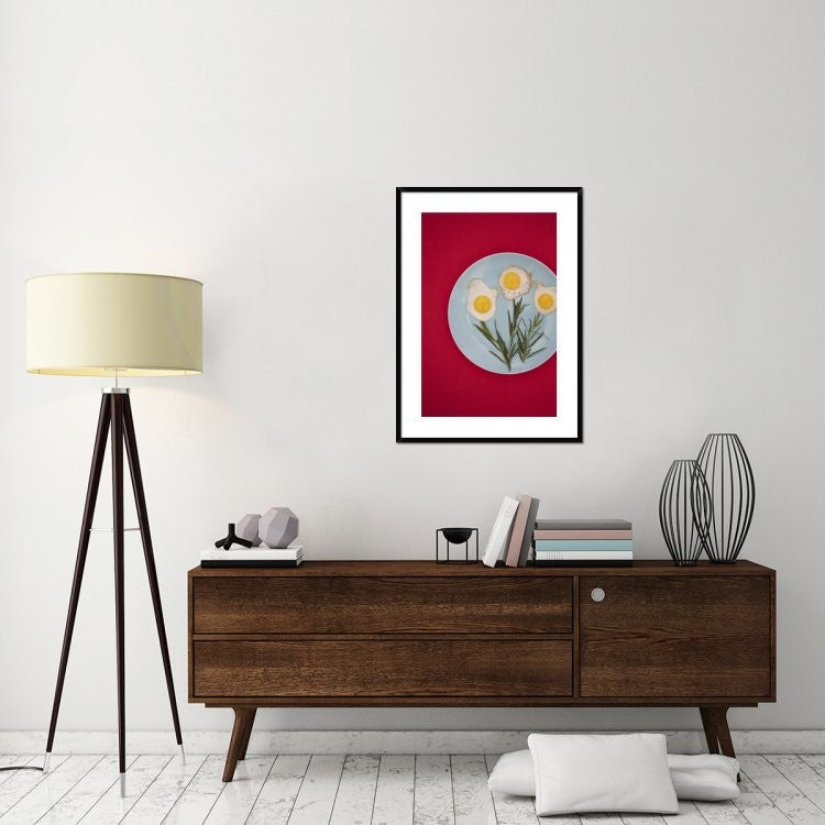 "Flower Eggs" Framed Digital Print by Sarah Saratonina, 28"x38"