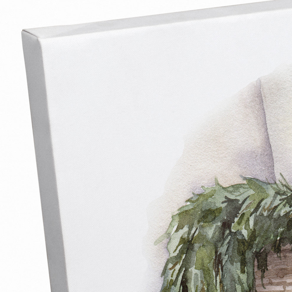Cozy Fireplace 20x16 Canvas Wall Art