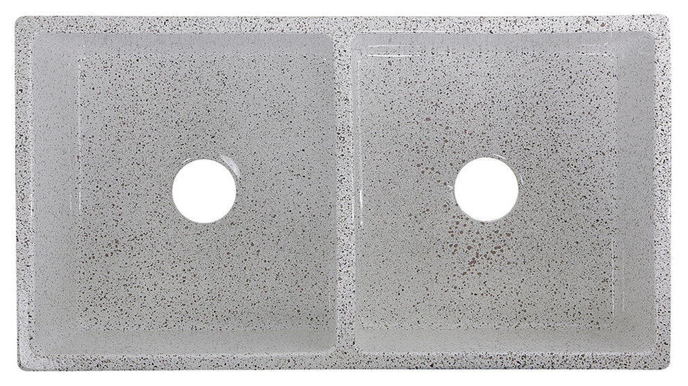 Nantucket Sinks Double Bowl Farmhouse Fireclay Sink, Pietra Sarda