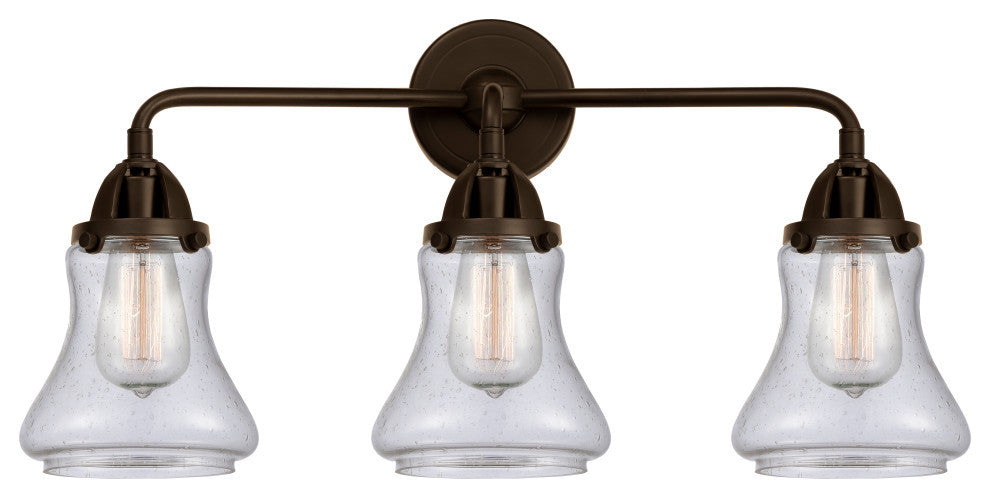 288-3W-OB-G194 Bellmont 3 Light 24" Bath Vanity Light, Oil Rubbed Bronze