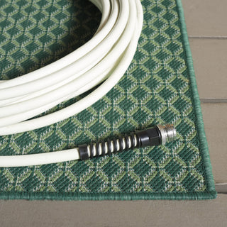 Safavieh Terrace Collection TER804 Rug, Dark Green/Light Green, 5'3"x7'6"