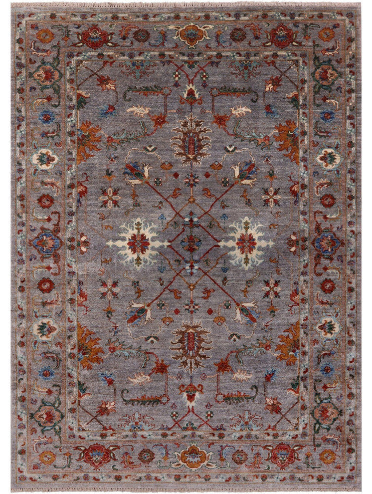 Persian Tabriz Handmade Wool Rug 5' 2" X 6' 11" Q9677