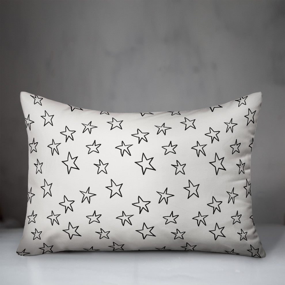 Simple Star Pattern 14"x20" Spun Poly Pillow