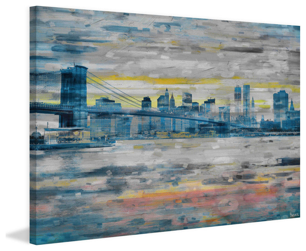 "Bridge Skyline" Print on Canvas, 24"x16"