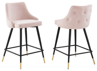 Adorn Performance Velvet Counter Stool Set of 2