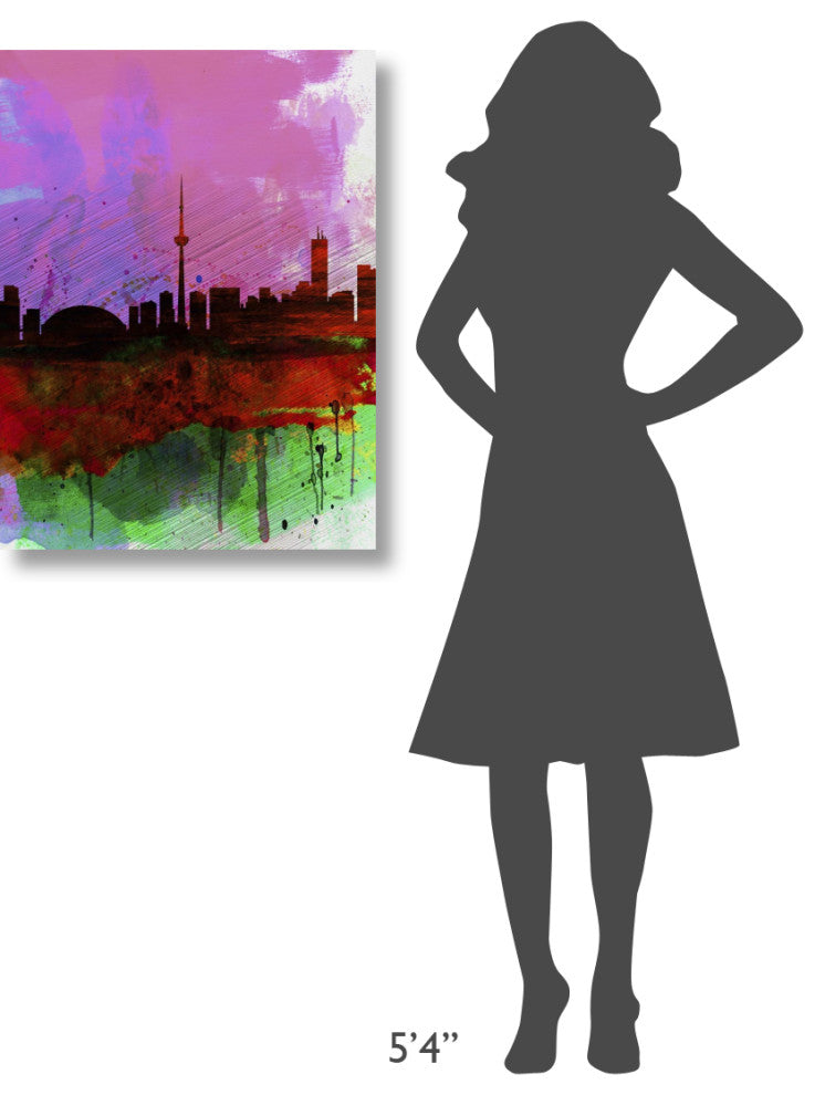 "Toronto Watercolor Skyline" Fine Art Print