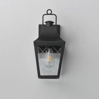 Maxim 30361 Storybook 15" Tall Outdoor Wall Sconce - Black