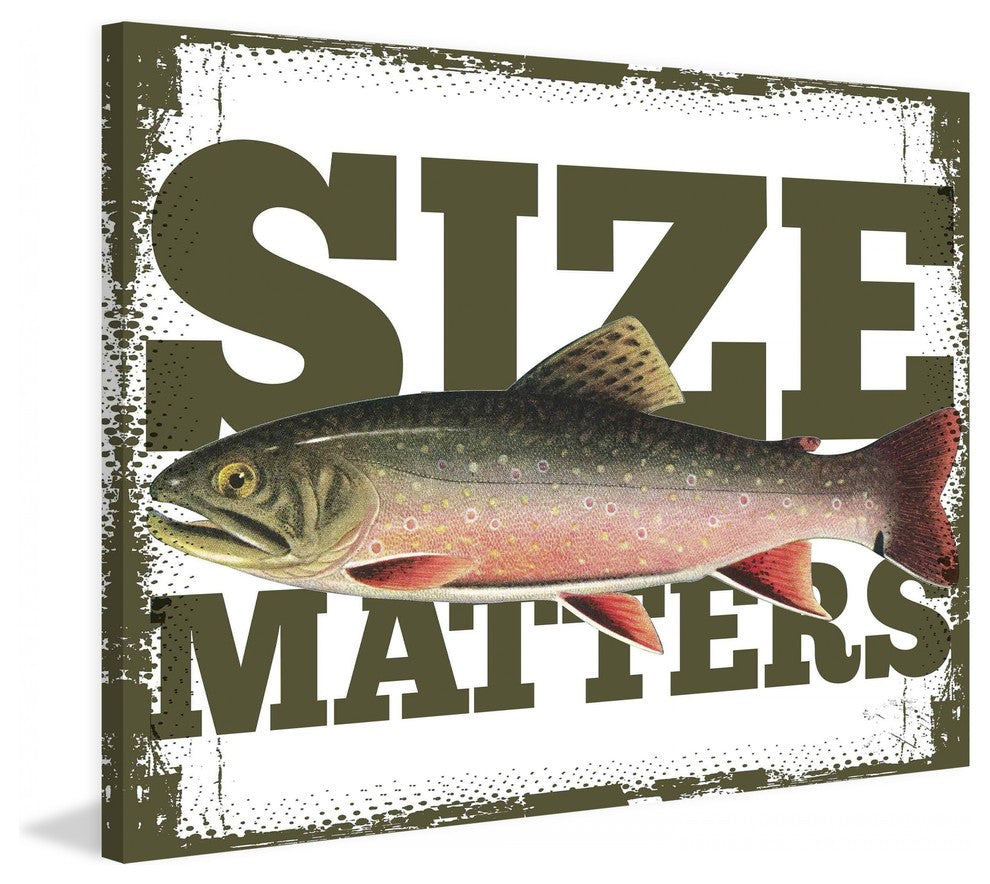 "Size Matters" Painting Print on Canvas by Saturday Evening Post