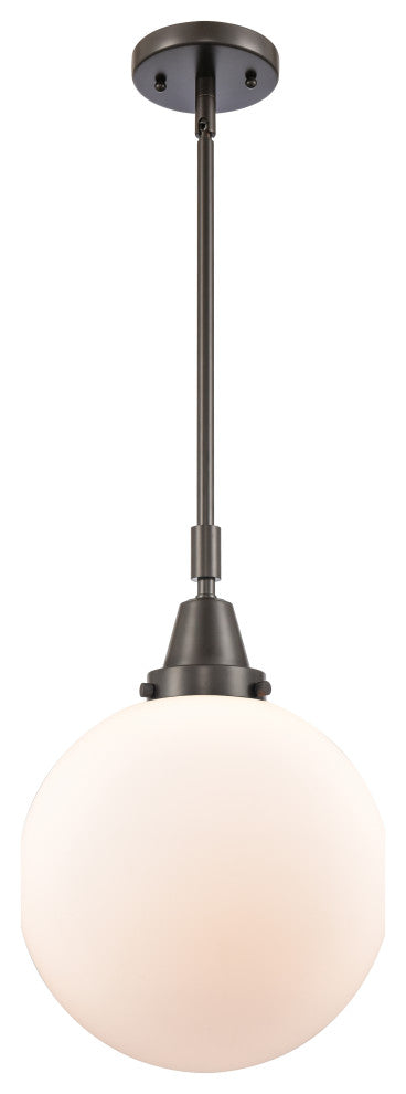 INNOVATIONS LIGHTING 447-1S-SN-G201-10-LED Beacon Mini Pendant, Oil Rubbed Bronz