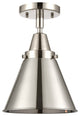 Innovations 447-1C-PN-M13-PN 1 Light Flush Mount, Polished Nickel