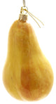 Holiday Ornaments Yellow Pear Glass Poland Hand Painted 101R