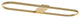Glo 48'' LED Linear Semi-Flush, Satin Brass