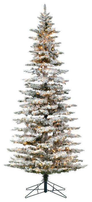 Vickerman A895081Led 9' Flocked Utica Christmas Tree, Warm White Lights