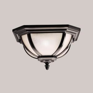 Kichler Salisbury Two Light Outdoor Ceiling Mount 9848BK