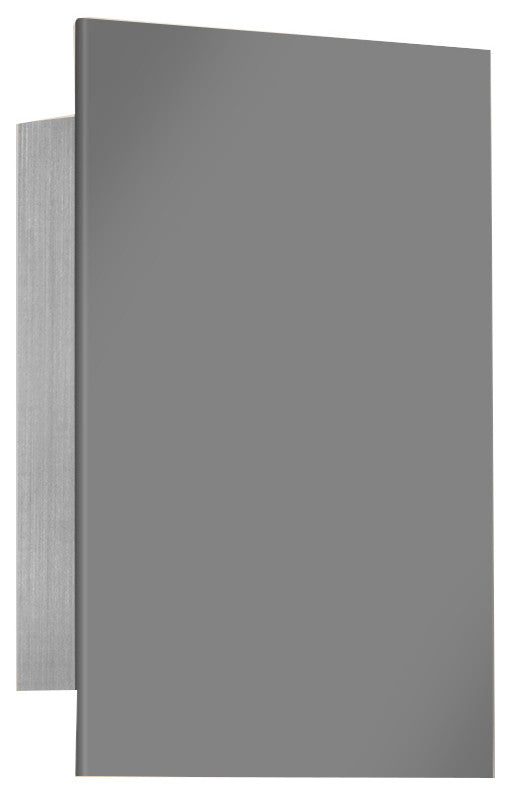Tersus Outdoor LED Sconce, Uplight/Downlight, Matte Gray, Warm White