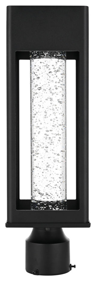 Home Living 18" LED Outdoor Post light, Black