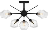 Quoizel PCSVD1724 Salvador 6 Light 24"W Semi-Flush Ceiling - Earth Black