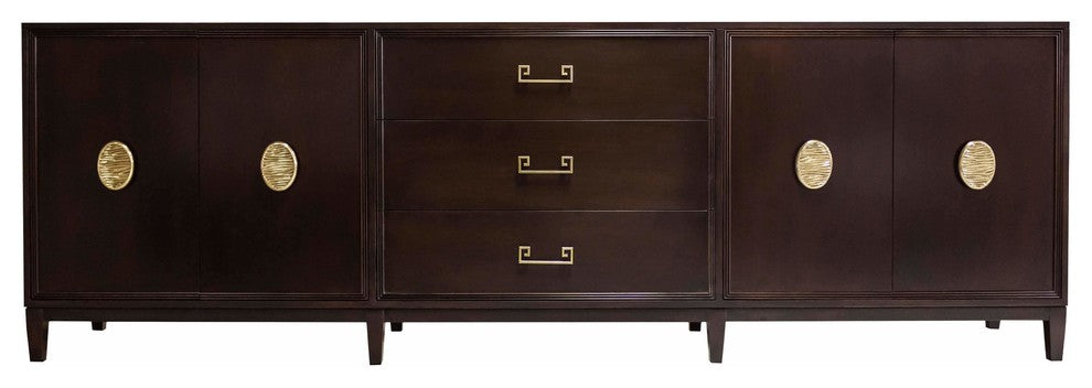 Facets Modern 107" Credenza, Heron