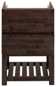 Formosa Floor Standing Open Bottom Double Sink Modern Bathroom Cabinet, 46"